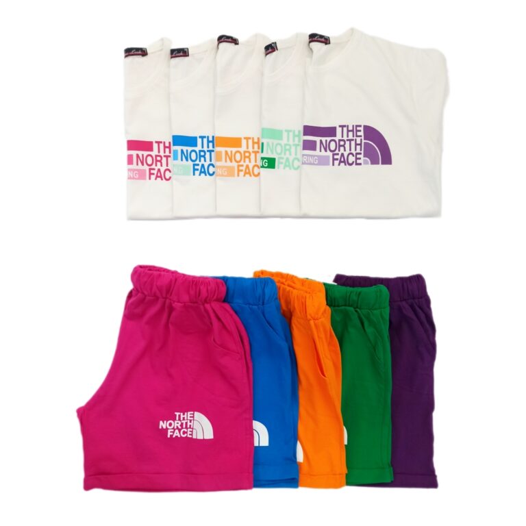 ست تیشرت شلوارک زنانه مدل THE NORTH FACE