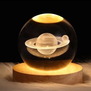 چراغ خواب گوی شیشه ای طرح زحل